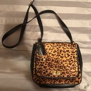 Fossil Leopard crossbody purse